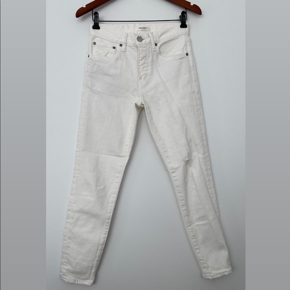 Moussy Vintage Mid-Rise Skinny White Distressed Denim Jeans - Picture 3 of 15
